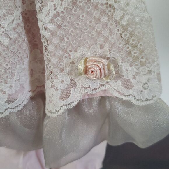 Pretty Vintage 17" Porcelain Doll with Metal Stand - Picture 7 of 13